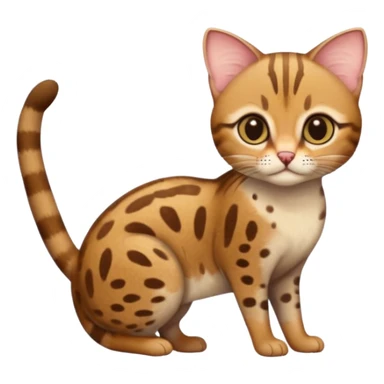 Rusty-spotted cat, full body sticker