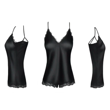black silk camisole pjs sticker