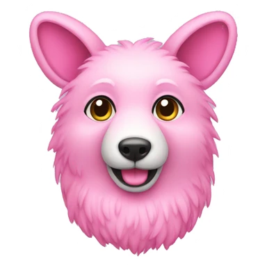pink animal sticker