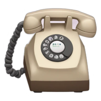 just the telephone tube, where was speak sticker