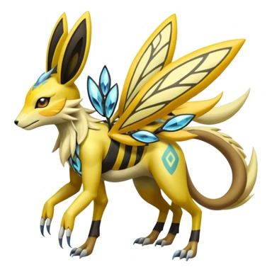 Meloetta-Zeraora-Renamon-Beedrill-Manectric-Palkia-Cresselia-fusion sticker