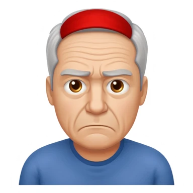 frustrated male aged 58 emoji sticker