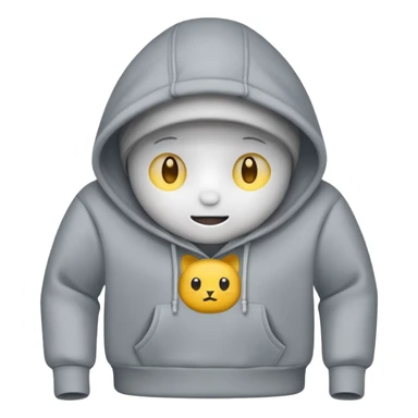 Car wearing a hoodie  sticker