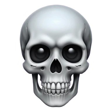 Black hole skull sticker