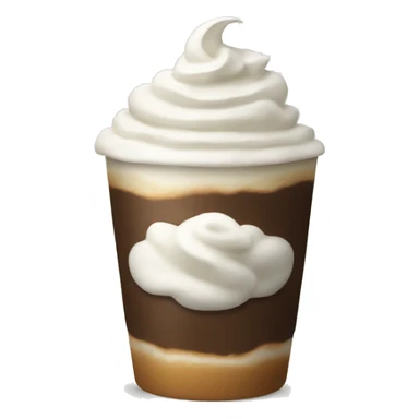 Coffee with whipped cream  sticker