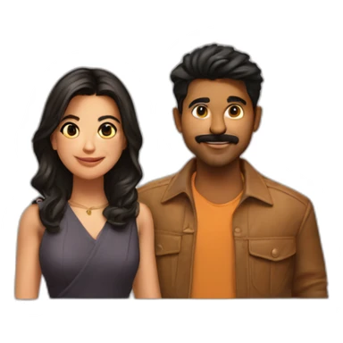 Vijay and Samantha sticker