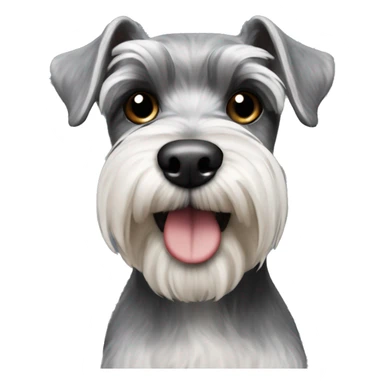 Salt and pepper schnauzer  sticker