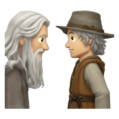 gandalf dealing with frodo sticker
