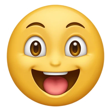 emoji with a wide open mouth, eyes wide, showing both laughter and surprise sticker