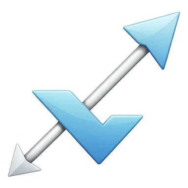 Flèche blanche a gauche sticker