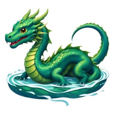 dragon in the sea sticker