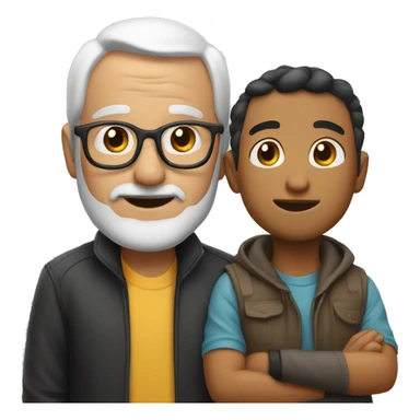 Papa Y hijo sticker