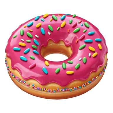 çilekli donut sticker