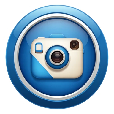 A high-resolution 2D icon of an Instagram-style verified badge. 8 jagged circle sticker