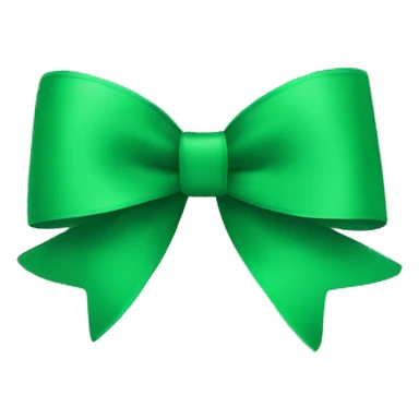 Green bow sticker
