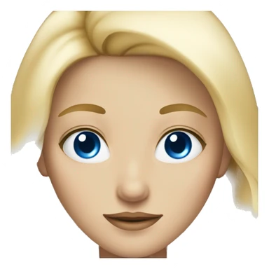 pretty Blonde girl with blue eyes sticker