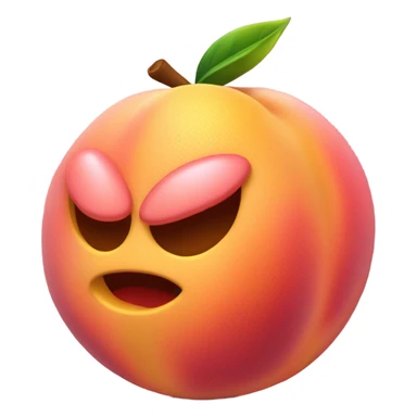  A belt hitting a peach sticker