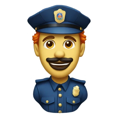 Payaso policía  sticker