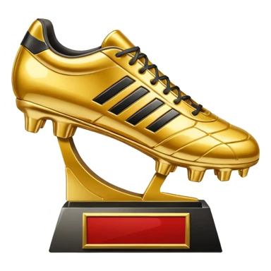 create a emoji of golden shoe soccer award sticker