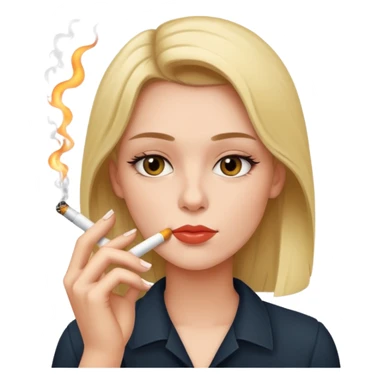 me smoking a cigarette  sticker