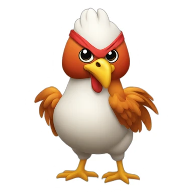 ninja chicken sticker