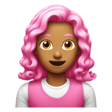 Pink OK emoji sticker