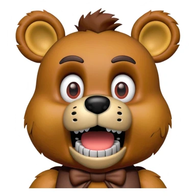 Freddy fazbear shocked sticker