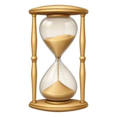 simple minimalist sand-clock sticker