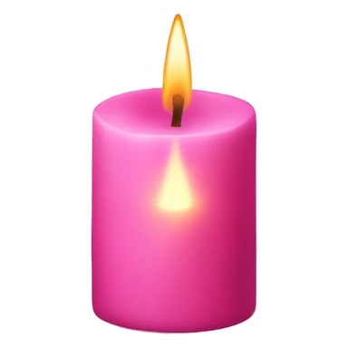 Pink candle sticker