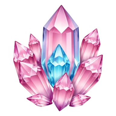 light pastel pink fairy girly aestetic items, crystals, magic  sticker