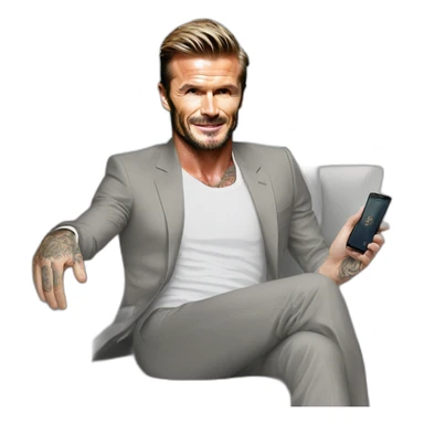 David beckham in singapore sticker