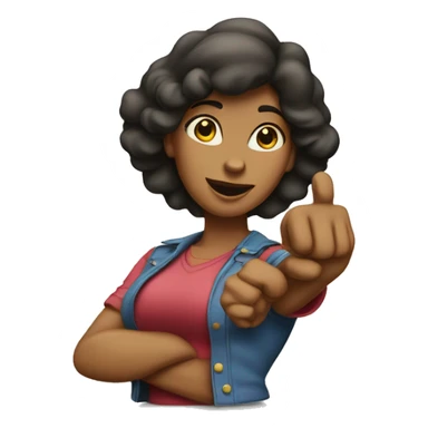 we can do it woman poster sticker