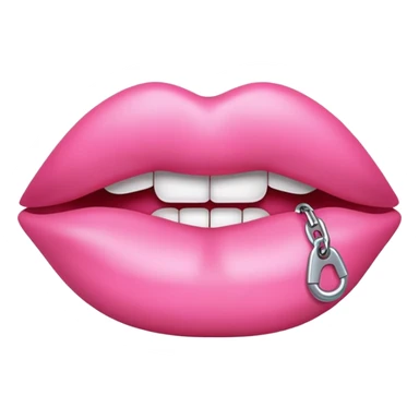 Lips zipped sticker