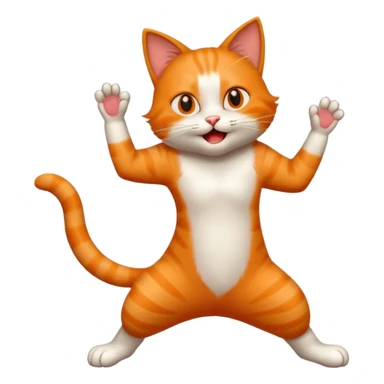 Cat dancing  sticker