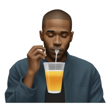 frank Ocean sipping drin sticker
