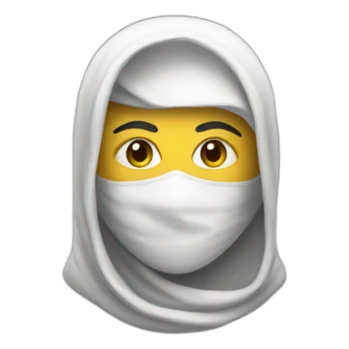 Masked Palestinian sticker