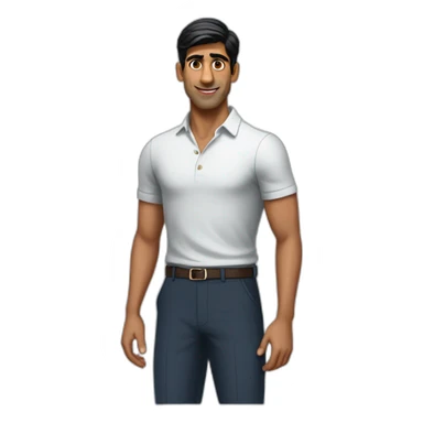 Rishi Sunak short trousers bag of money sticker