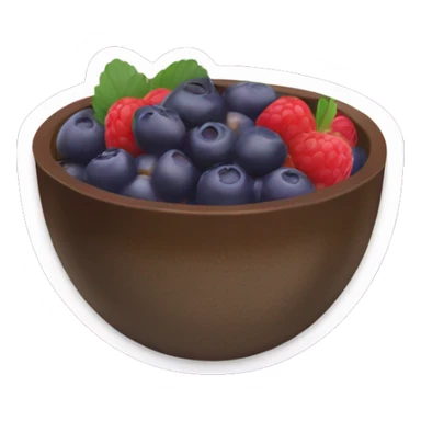 açaí bowl with nutella sticker