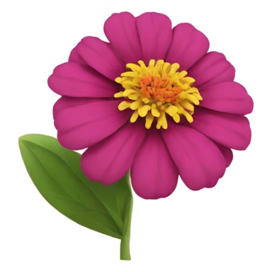 Zinnia flower sticker
