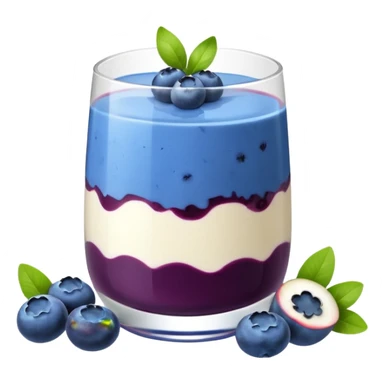 Blueberry pannacotta sticker