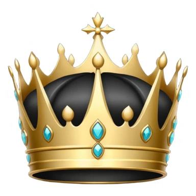 Couronne noir sticker