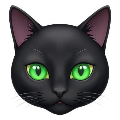 Bad black cat sticker