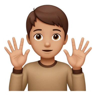 The 67 kid doing 67 with the hands sticker