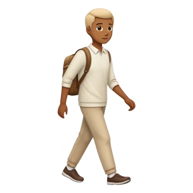 Person walking casually sticker