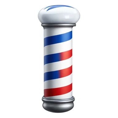 barber pole smiling sticker