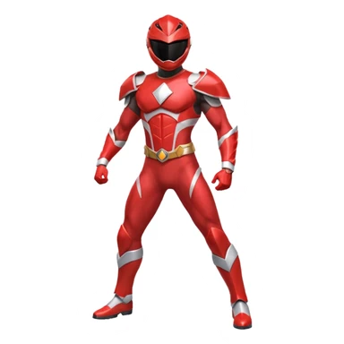 Red power ranger sticker