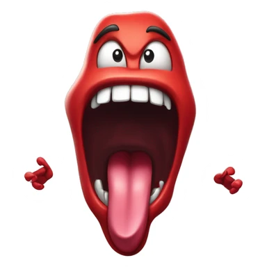 Anthropomorphized Screaming Tongue
A wild, bright-red tongue with arms and expressive eyes, mid-scream. Veins pulse along its sides as it stretches out, radiating raw emotion and energy like a rock star hitting a high note. sticker