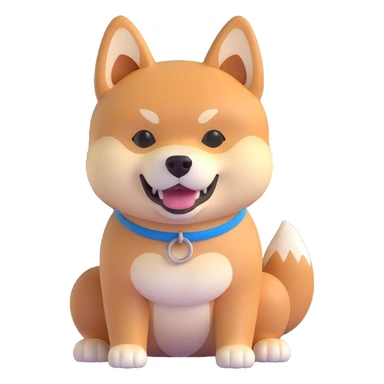 shiba inu muscular sticker
