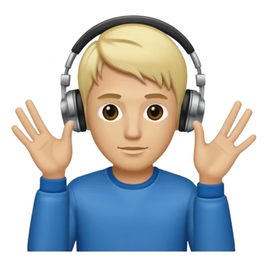 blonde man dj peace sticker