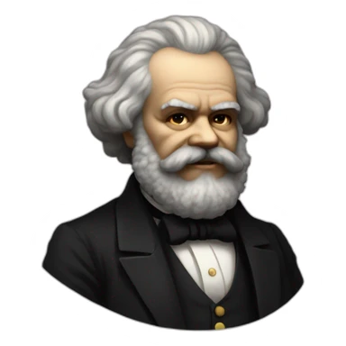 Karl Marx as a Raver sticker